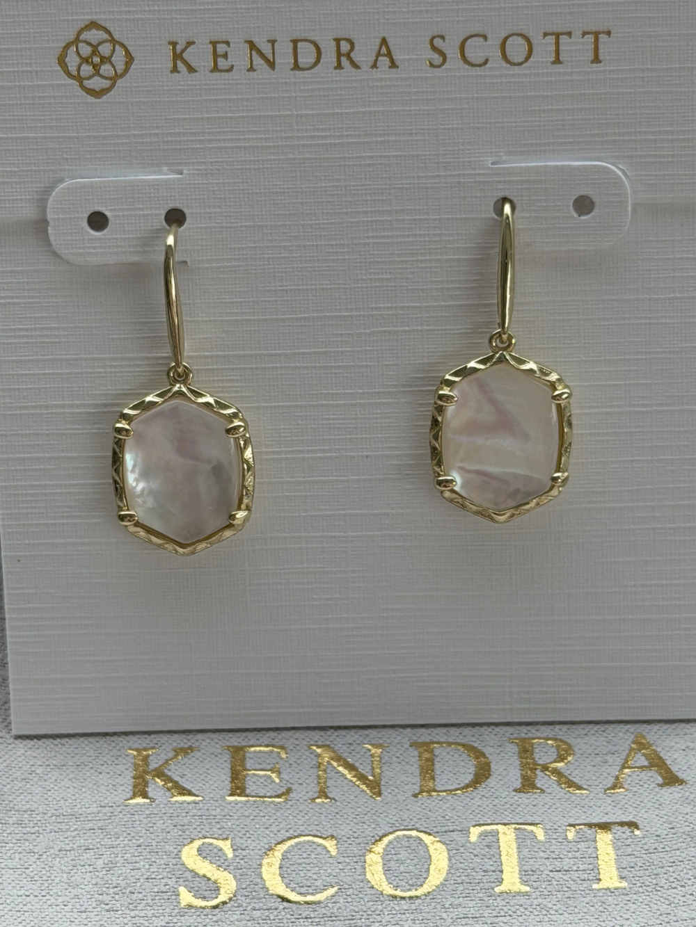 Kendra Scott white earrings